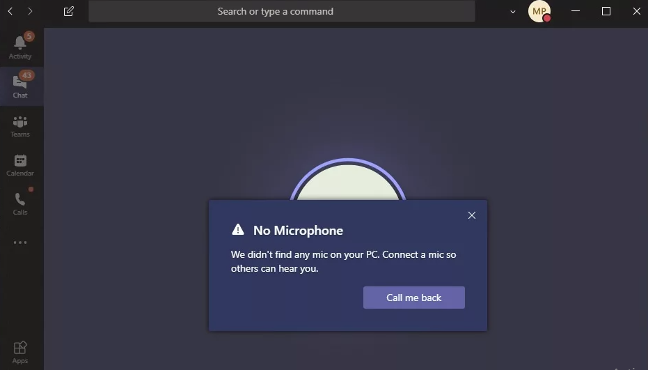 How do you check who have turned off your microphone in Microsoft Teams