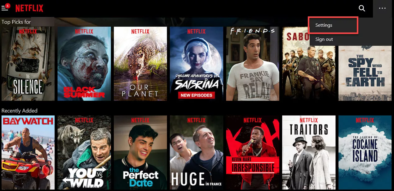 How to clear your viewing history in Netflix