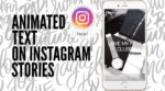How to get animated text on Instagram...