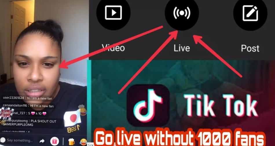 How to go live on TikTok without 1000 fans