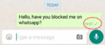How to find out if someone has blocked you on WhatsApp