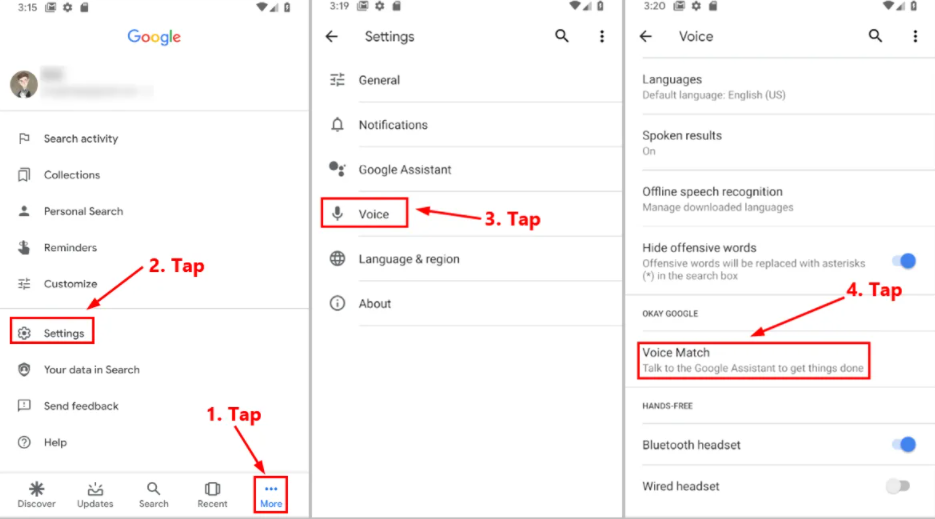 How to change the voice on OK Google