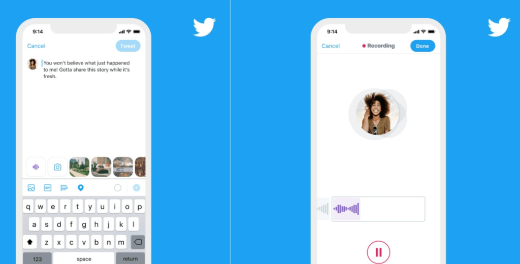 Twitter adds captions for voice tweets