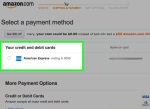 Accepted payment methods on Amazon