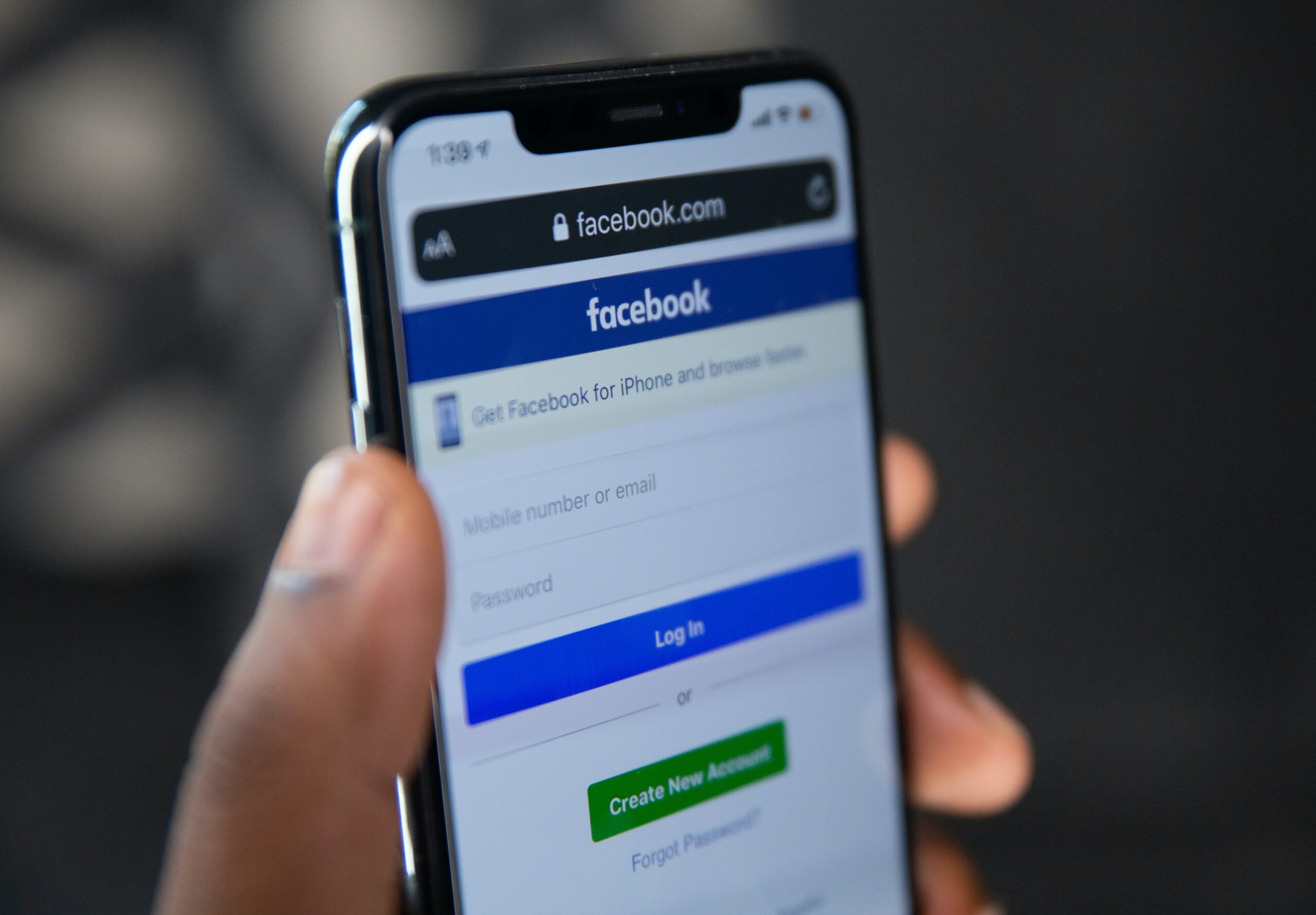 How do I open a Facebook page without an account?