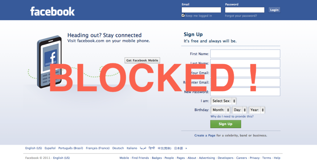 What happens when Facebook blocks you? What happens when Facebook blocks you?