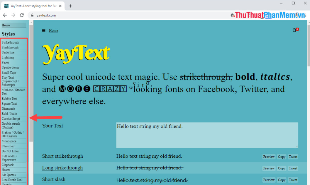 YayText: A text styling tool for Facebook YayText: A text styling tool for Facebook