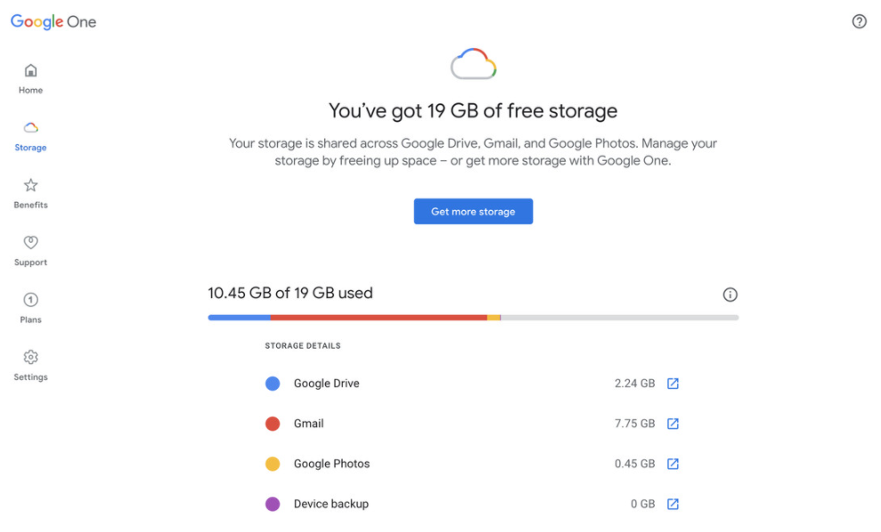 How do you increase storage space in Google Drive