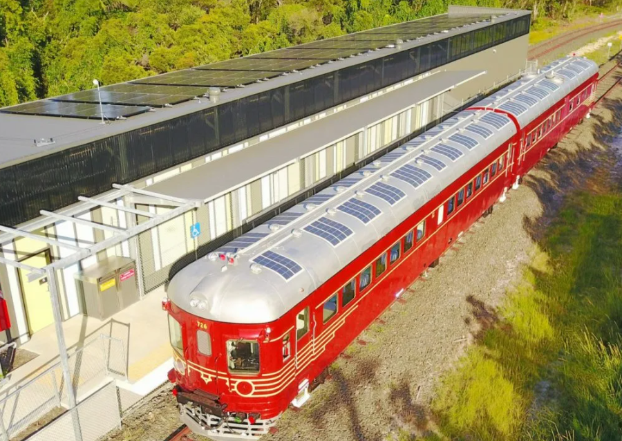 The world’s first solar-powered train speaks Australian