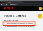 How to turn off autoplaying episodes and shows on Netflix?