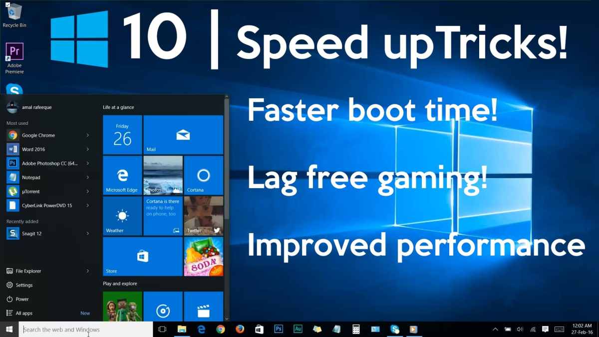 Tips to improve PC performance in Windows