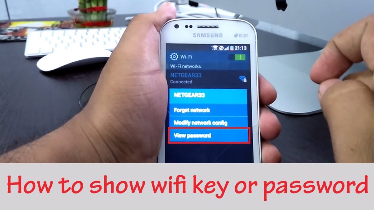 How to view saved wifi passwords on Samsung