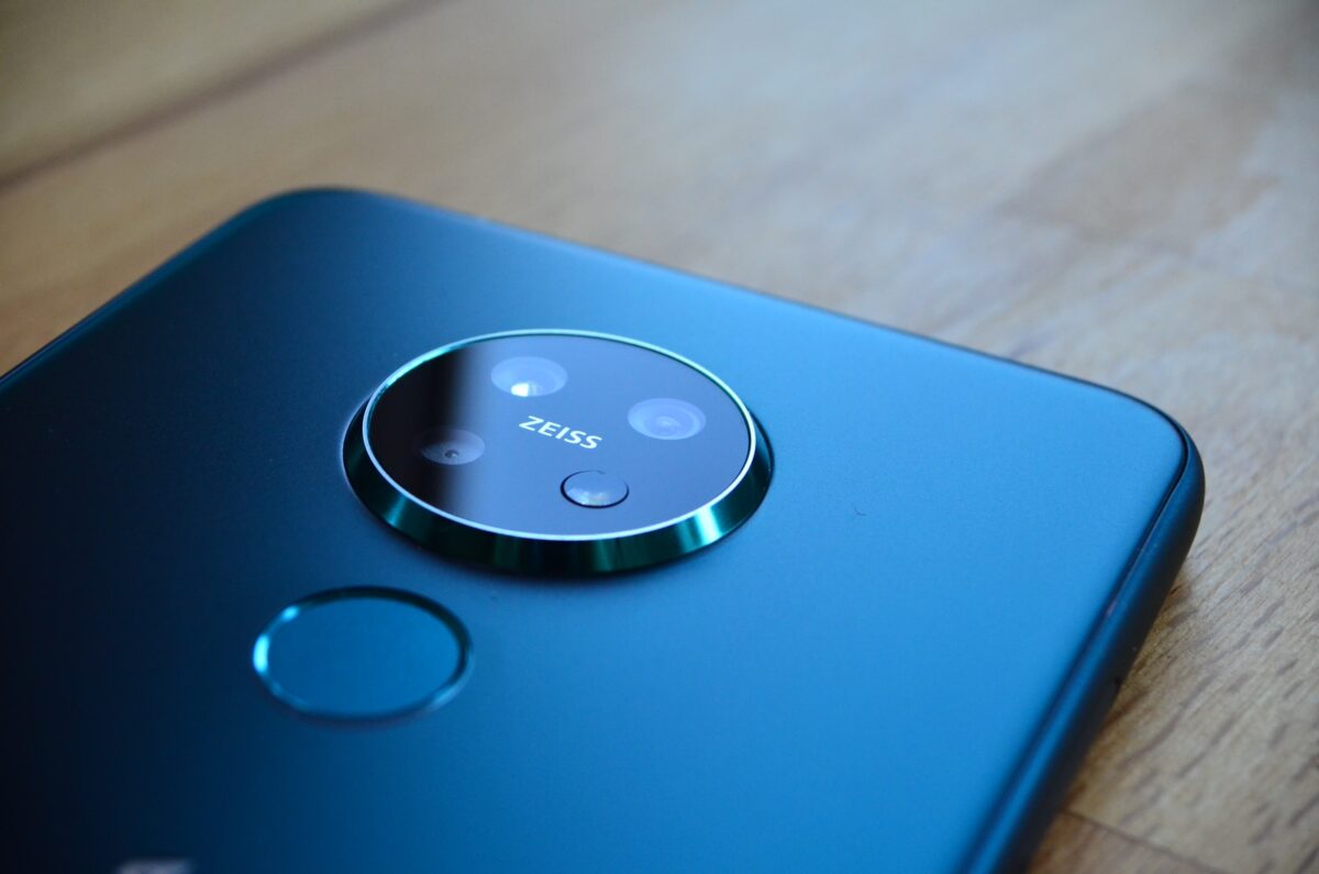 blue and black cd player