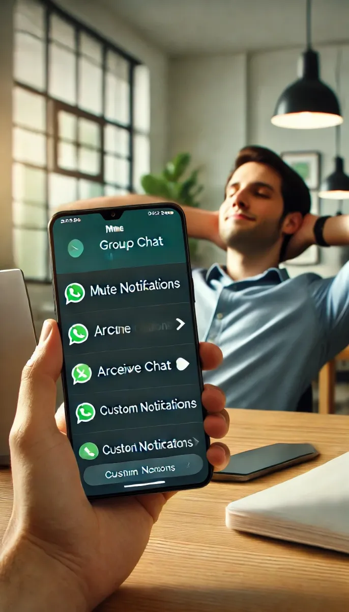 How to hide a WhatsApp group without leaving