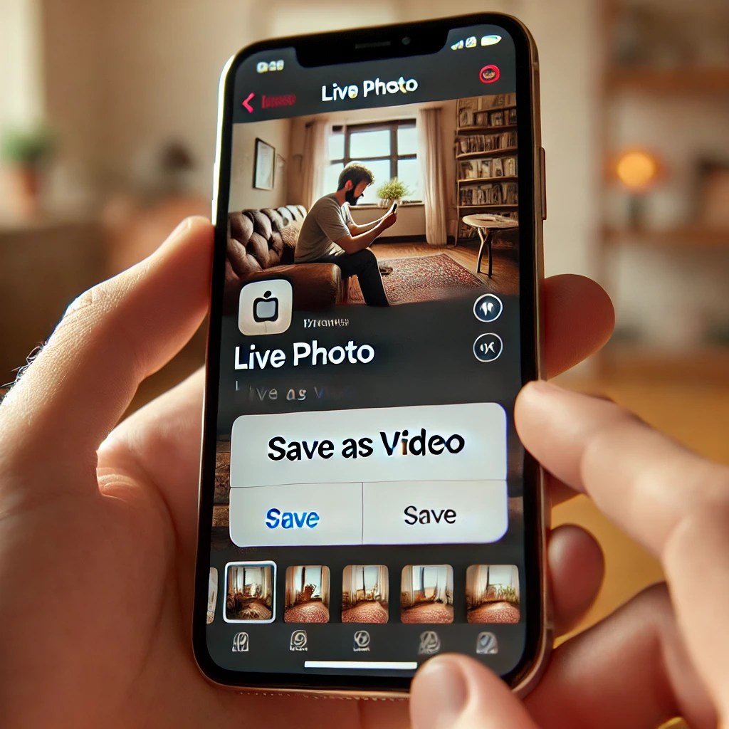 How to turn live photo into video